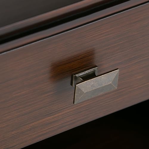 SIMPLIHOME Artisan 24" Wide Solid Wood Bedside Table in Russet Brown - Image 6