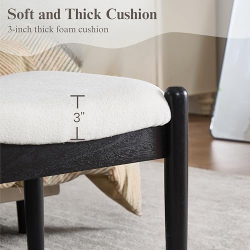 DUOMAY 55'' Modern Ottoman Bench, Chenille Upholstered - Image 4
