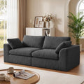 Cloud Boneless Loveseat Sofa, Modern Chenille Cloud Couch, Convertible Deep by Unknown