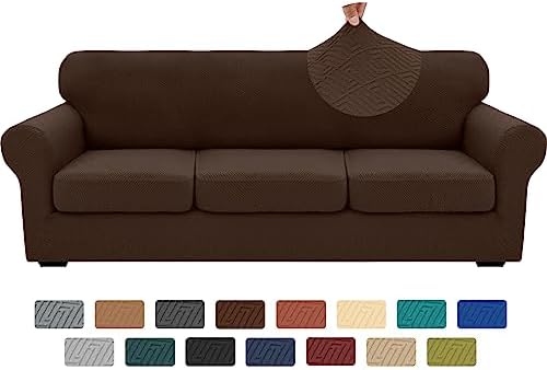 XINEAGE 4-Piece Stretch X-Large Sofa Cover, Washable Couch Covers by XINEAGE