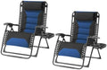 Zero Gravity Chair Set of 2 Oversized Folding Recliner, Padded Anti Gravity by Unknown