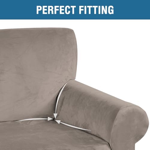 H.VERSAILTEX Stretch Velvet Sofa Covers - Image 4