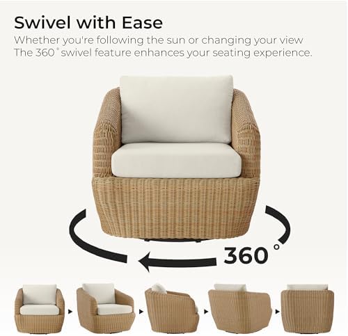 CHITA 3-Pieces Patio Wicker Bistro Set, Outdoor Furniture Set - Image 2