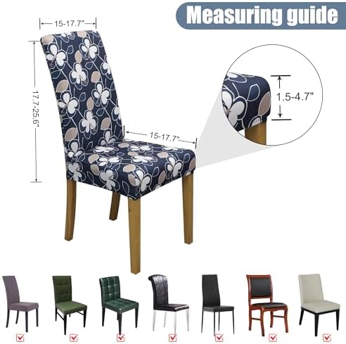 Dining Chair Covers, Stretch Seat Covers, Washable Furniture Protector - Image 5
