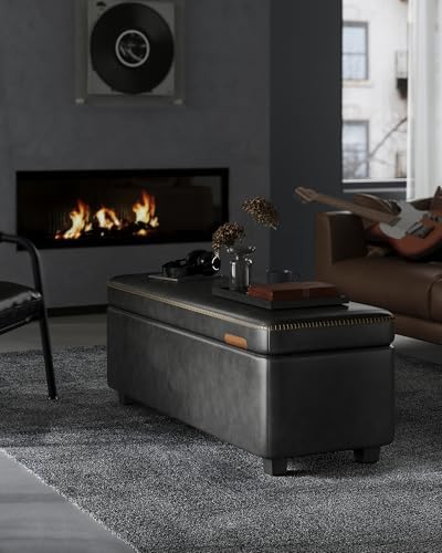 VASAGLE Storage Ottoman Bench - Image 2