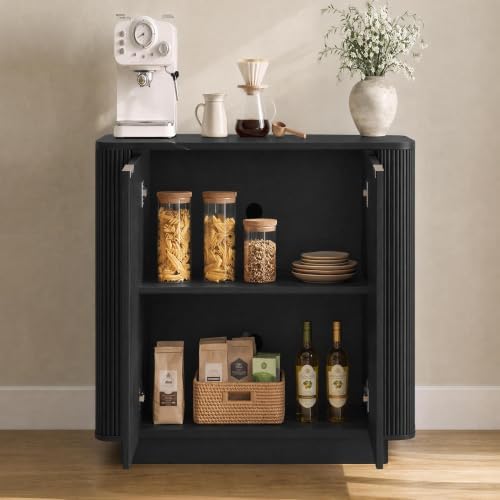 KISLOT 32" Fluted Buffet Sideboard - Image 3