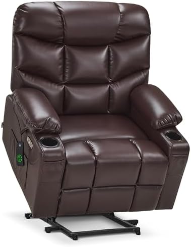 MCombo Power Lift Recliner Chair, Leather R7289 by MCombo