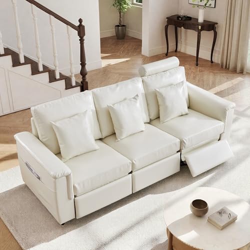 ORRD Power Reclining Sectional Sofa, Electric 3 Seat Recliner by ORRD