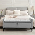 Velvet Storage Ottoman Bench, Modern Storage Bench by CreekVista