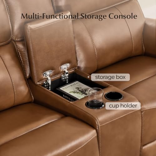 CHITA Genuine Leather Power Reclining Sofa, Loveseat - Image 4