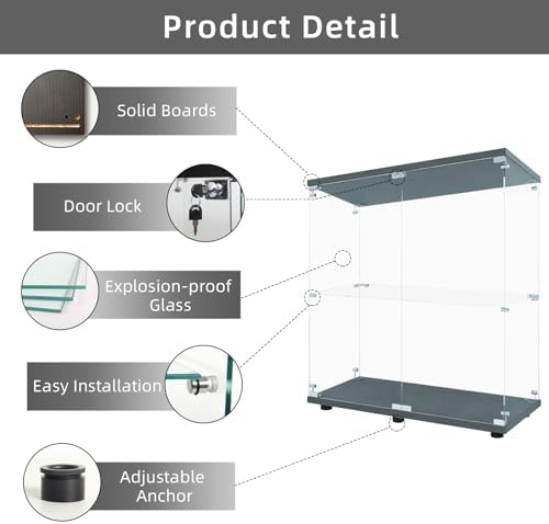 LFT HUIMEI2Y 2-Tier Glass Display Cabinet - Image 3