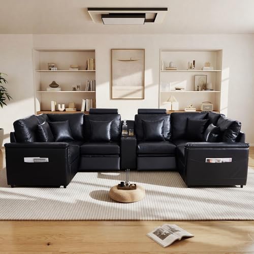 ORRD Modern Faux Leather Corner Sofa Seat - Image 6