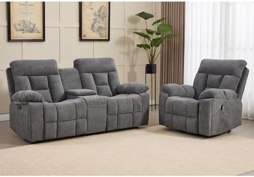 CANMOV Recliner Sofa Set, Power Lift Recliner by CANMOV