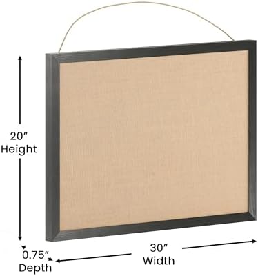 Flash Furniture Rustic Wall Mount Linen Board, - Image 6