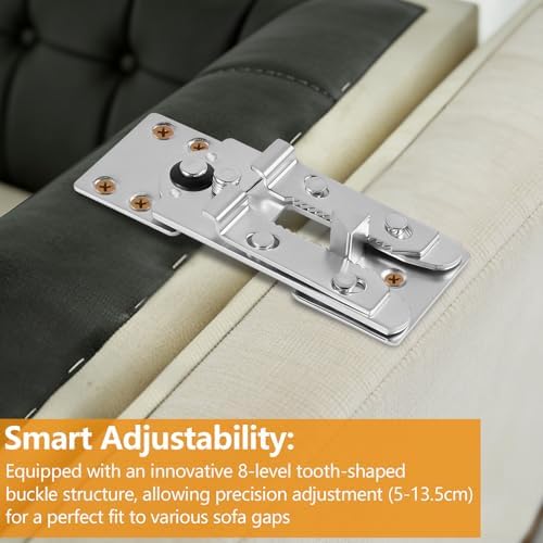 Sectional Couch Connectors, Heavy Duty Interlocking Alligator Sofa Clamps - Image 4