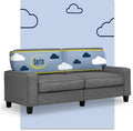 Serta Palisades 78" Track Arm Sofa, Easy Care Polyester, Soft Pillow Back by Serta