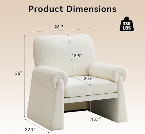 Oversized Accent Chair, Comfy Living Room Chairs, Single Sofa Chair - Image 2