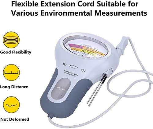 Digital Water Tester, Handheld CL₂ Level Meter Tester 2 in 1 Water Quality - Image 3