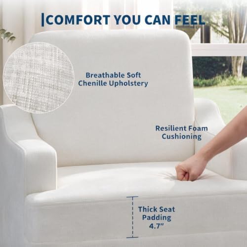 Garvee 2Pcs Accent Chair, Upholstered Armchair - Image 5