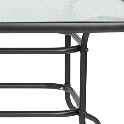 Flash Furniture 31.5x55 in Tempered Glass Table, - Image 6