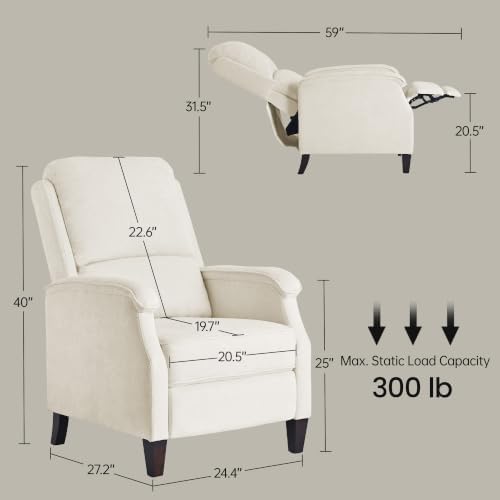 VKNOW Recliner Chair, Fabric Recliner - Image 2