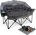 Padded Double Camping Chair Loveseat Oversized Camping Couch by Pcuauld