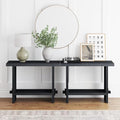 Nathan James Virgo Wood Accent Storage Console Sofa Table, by Unknown