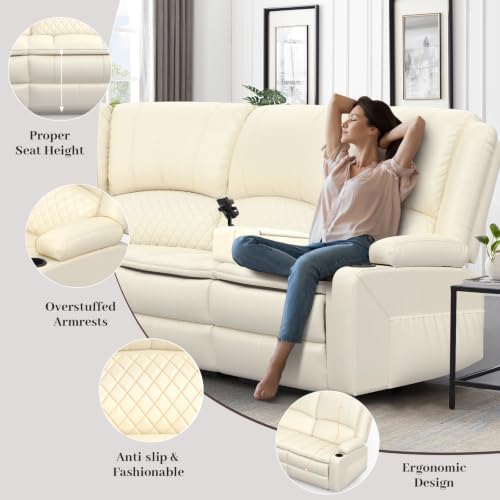 4 Seater Reclining Sofa Set, Modern Living Room Couch Set - Image 5