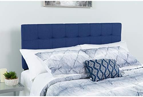 Flash Furniture Bedford Tufted Upholstered King Size Headboard in Navy Fabric - Image 6