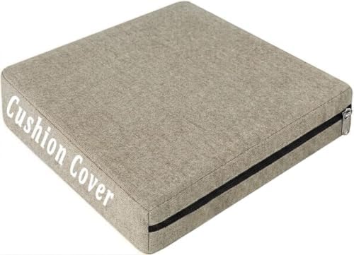 Reversible Linen Chair Cushion Covers by Unknown