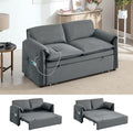 63" Pull Out Loveseat Sofa Bed, Velvet Convertible Sleeper Sofa by HATPPTO