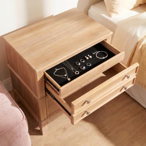 LUMISOL Solid Wood Nightstand - Image 4