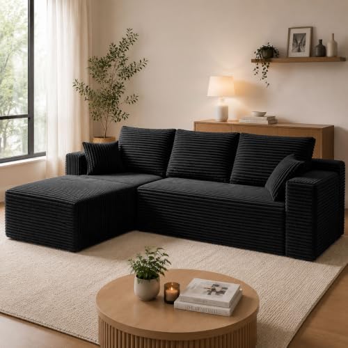 106" Boneless Couches for Living Room, Modular Sectional Sofa by Unknown