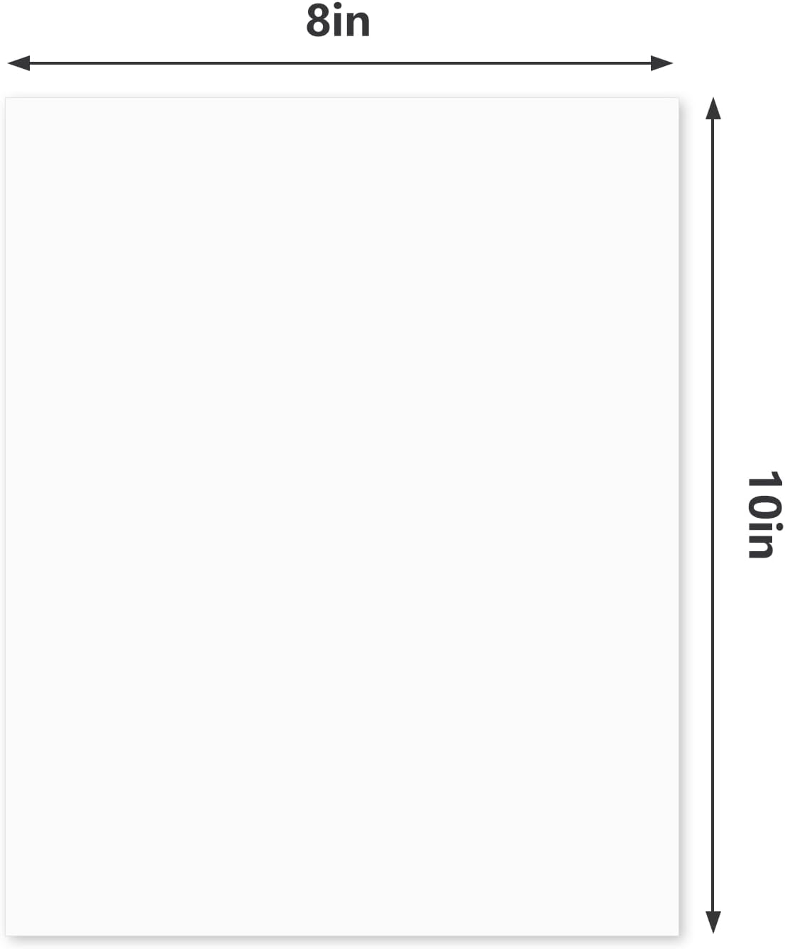 Egofine 14 Pack Mat Board, 8x10 Backing Board, Acid Free White Uncut Mat Board for Photos, Pictures, Frames, Artworks and Paints