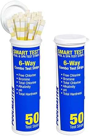 Poolmaster Smart Test 6-Way Swimming Pool and Spa Water Chemistry Test Strips by Poolmaster