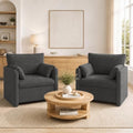 Oversized Accent Chair Set of 2, Comfy Reading Chair by VisittheEcoMozz