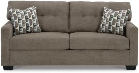 Signature Design by Ashley Chenille Sofa, Chocolate Brown - Image 2