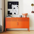 Metal Storage Cabinet Short, 2-Door Locker Cabinets by Unknown