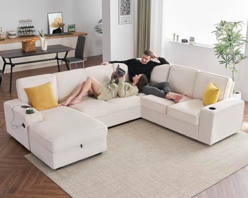 112" Sectional Couch, U Shaped Couch - Image 5