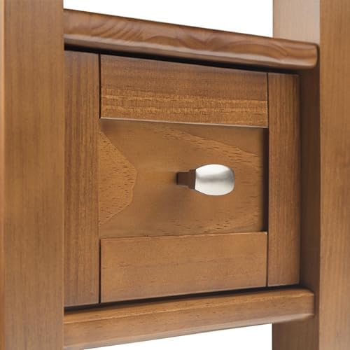 SIMPLIHOME Warm Shaker 14" Side Tables in Light Golden Brown - Image 7