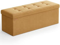 SONGMICS 43.3 Inches Folding Storage Ottoman Bench, Load 660 lb by SONGMICSbySONGMICSHOME