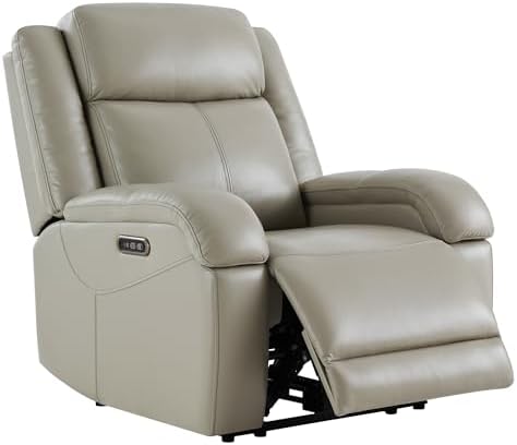 Watson & Whitely Genuine Leather Wall Hugger Power Recliner by WatsonWhitely