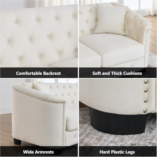 3-Seater Chesterfield Sofa Set of 2 - Image 5