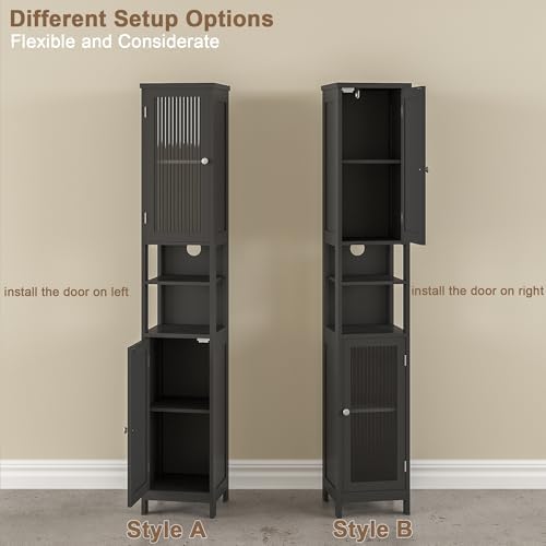 ChooChoo Narrow Bathroom Storage Cabinet - Image 6