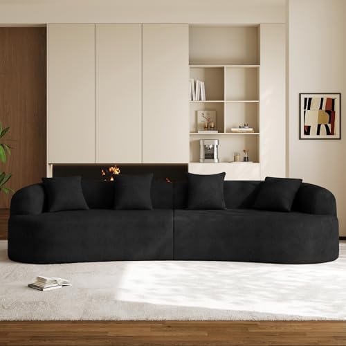 131" Oversized Sectional Sofa for Living Room, Modern Luxury Plush Chenille - Image 3