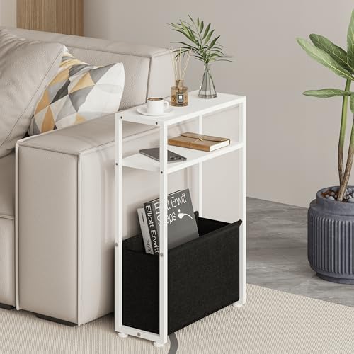 Leomonio Narrow Side Table, Slim End Tables by Leomonio