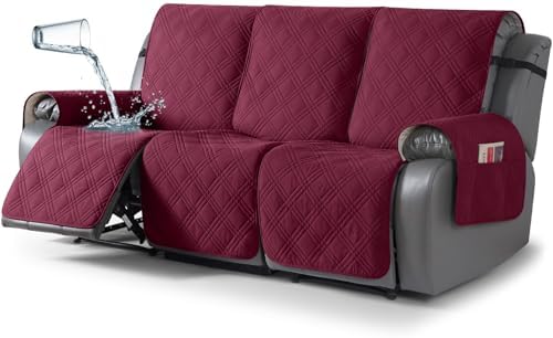 TAOCOCO 100% Waterproof Recliner Sofa Covers 3 Seater, Split Couch Covers by TAOCOCO