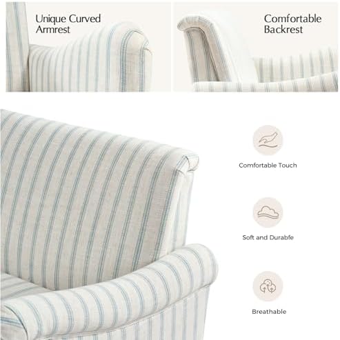 50.5 Inch Mid-century Upholstered Loveseat Sofa - Image 6