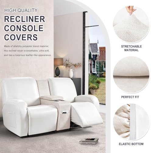 ANARACHON Leather Look Recliner Console Cover - Image 4