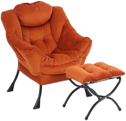 LITA Lazy Chair with Ottoman, Comfy Accent Reading Chair by LITA
